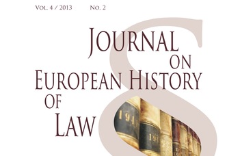 Heil Kristóf német nyelvű írása a Journal on European History of Law-ban