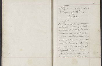 Rigó Balázs: Intelmek és propaganda között – II. Jakab tanácsai fiához (1692, 1703) (2026. I. 26.)