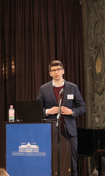 Heil Kristóf Mihály előadása a Fiatal Kutatók és Doktoranduszok X. Nemzetközi Jubileumi Teológuskonferenciáján