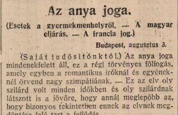 Kovács-Szépvölgyi Enikő: Az anya joga mindenek felett áll? (2023. X. 16.)